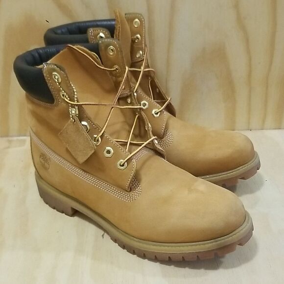 Timberland 6" Premium Waterproof Boot Wheat Brown Men's Size 12 - Picture 1 of 7